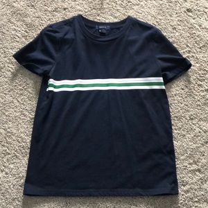 Blue with stripe T-shirt